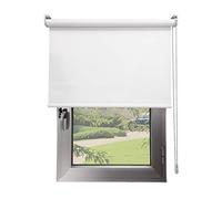 DECORESTOR Estor Opaco Termico Premium A Medida, Desde 40 a 300 cm de Ancho. Cierra el Paso de luz, conserva tu intimidad - Blanco - Estores Enrollables para Ventanas y Puertas - Medida 196 x 160 cm