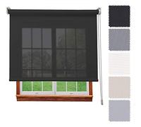 DECORESTOR Estor Screen 5% Premium A TU Medida, Desde 40 a 300 cm de Ancho. Intimidad y Aislamiento térmico. Negro. Estores enrollables translucidos para Ventanas y Puertas - Medida 300 x 280 cm