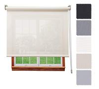 DECORESTOR Estor Screen 5% Premium A TU Medida, Desde 40 a 300 cm de Ancho. Intimidad y Aislamiento térmico. Lino. Estores enrollables translucidos para Ventanas y Puertas - Medida 238 x 180 cm