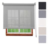 DECORESTOR Estor Screen 5% Premium A TU Medida, Desde 40 a 300 cm de Ancho. Intimidad y Aislamiento térmico. Perla. Estores enrollables translucidos para Ventanas y Puertas - Medida 50 x 180 cm