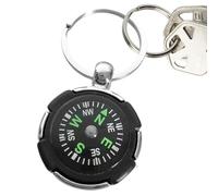 Decorhome Brújula de mochila, brújula, llavero de metal, brújula de camping | Llavero portátil de aleación de zinc, brújula de mano, gadget de supervivencia, equipo de navegación para la dirección