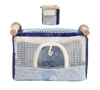 Decorhome Casa para pájaros - Cama para loros para jaula | Casa de nido de pájaros colgante transpirable con campana para periquitos | Hamaca impermeable para pájaros a prueba de polvo lista para el