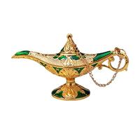 Decorhome Lámpara Aladino, Decoración lámpara Aceite Aladdin aleación Zinc, Adorno Navidad con lámpara mágica, decoración Mesa para Fiesta Boda en casa