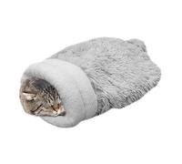 Decorhome Saco de dormir de felpa para gatos, cama de felpa de invierno para gatos, saco de dormir plegable para todos los gatos, saco de calentamiento para sala de estar, dormitorio, nido de gato