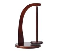 Decorhome Soporte para bobinas de hilo de madera, para ganchillo, soporte para hilo, dispensador de ovillos de hilo estable, soporte para tejer y ganchillo, enrollador de hilo para uso doméstico