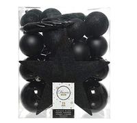 DECORIS 72211 Accesorios para Árbol, Paquete de 33, Negro, 12 x 20 x 5 Cm