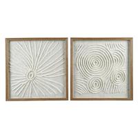 Decoris Papel blanco para decoración de pared, 40 cm de ancho y 2 cm de alto, talla única