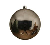 Decorist Bola XXL, Plata Brillante, irrompible, Bola de Navidad, XXL, plástico, Diferentes diámetros, 200 mm