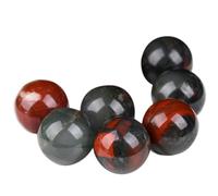 DECORN Bola de Cristal Natural 7 Esferas 20mm/0.8", Ideal para Reiki, Chakra, Feng Shui, meditación y curación, decoración del hogar y colección de Piedras Preciosas,Bloodstone