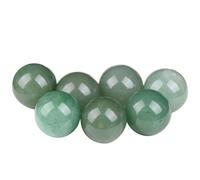 DECORN Bola de Cristal Natural 7 Esferas 20mm/0.8", Ideal para Reiki, Chakra, Feng Shui, meditación y curación, decoración del hogar y colección de Piedras Preciosas,Aventurine