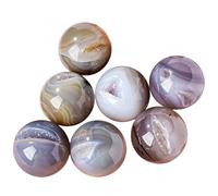 DECORN Bola de Cristal Natural 7 Esferas 20mm/0.8", Ideal para Reiki, Chakra, Feng Shui, meditación y curación, decoración del hogar y colección de Piedras Preciosas,Agate druzy