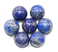 DECORN Bola de Cristal Natural 7 Esferas 20mm/0.8", Ideal para Reiki, Chakra, Feng Shui, meditación y curación, decoración del hogar y colección de Piedras Preciosas,Lapis Lazuli