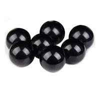 DECORN Bola de Cristal Natural 7 Esferas 20mm/0.8", Ideal para Reiki, Chakra, Feng Shui, meditación y curación, decoración del hogar y colección de Piedras Preciosas,Obsidian