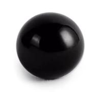 DECORN Bola de Esfera de Cristal curativo Natural Bola de Piedras de protección Raras de 30mm/1,2 Pulgadas con Soporte para decoración para el hogar, Oficina y Sala de Estar,Obsidian