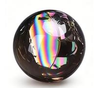 DECORN Bola de Esfera de Cristal curativo Natural Bola de Piedras de protección Raras de 30mm/1,2 Pulgadas con Soporte para decoración para el hogar, Oficina y Sala de Estar,Smoky Quartz