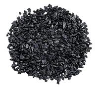 DECORN Chips pulidos de turmalina Negra pequeña Natural Piezas de Piedra rodada triturada Piedras de Cristal Marino para curación de Cristales, Relleno de jarrones, decoración, 500 Gramos,3~5mm