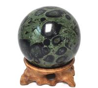 DECORN Curación de la Esfera de Cristal | Bola de malaquita Natural | Esfera de Piedra Preciosa Pulida | Bolas de meditación | Regalo de meditación de decoración de la Oficina en casa,5~6cm