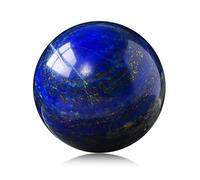 DECORN Esfera de Cristal de lapislázuli Bola de Cristal de Cuarzo Azul Natural Esfera Decorativa Suministro de brujería Bolas de meditación y decoración del hogar Feng Shui,70~80mm