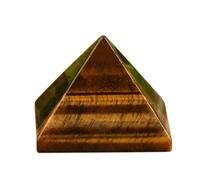 DECORN Pirámide de Cristal de 1,6 "de Piedra curativa de Chakras Naturales, Figura de Torres de Cristales curativos, Cristales para Principiantes, Suministros de brujería,Tiger Eye