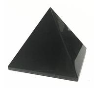 DECORN Pirámide de Cristal de obsidiana Negra Natural Generador de energía Pirámide de Cristales curativos para protección y energía, decoración del hogar Reiki, colección de Piedras Preciosas,50mm