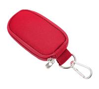 DECORNIJIA 1 Pieza Paquete De Dispensación De Aceite Esencial Soporte De Aceites Esenciales Organizadores Mini Poseedor Organizador Porta Aceites Esenciales Llave Básico Tela Oxford Rojo