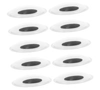 DECORNIJIA 10 Piezas Autoadhesivos para Manualidades Ojos de Plástico para Crochet y Juguetes de Peluche Pegatinas Resistentes y Divertidas para Proyectos DIY Movimiento Oscilante