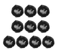DECORNIJIA 10 Piezas Redecilla Elástica Cabello de Malla Redes Cabello para Ballet Accesorios Reutilizable Negras