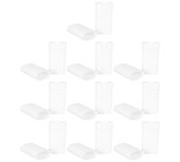 DECORNIJIA 10 Unidades de Envases de Crema Rellenable de Plástico Blanco, Tubos Antitranspirantes Portátiles de 15g Diseño a Prueba de Fugas para Cuidado Personal