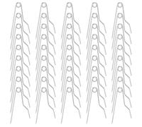 DECORNIJIA 100 Piezas de Pasadores de Barra Metálicos Curvos para Insignias Broches Cierre de Seguridad Imperdibles Planos para Manualidades y Fabricación de Joyas Accesorios para