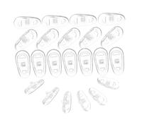 DECORNIJIA 100 Piezas Unidades Almohadillas de Nariz para Gafas de Silicona Antideslizantes Reposapiés de Puente Empujables Cómodas y Duraderas para Uso Diario