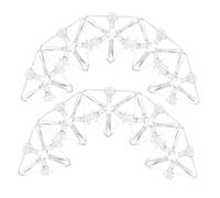 DECORNIJIA 12 Piezas Conectores Acrílicos Transparentes para Vitrinas Soportes Triangulares para Esquinas Fijación Rápida sin Herramientas para Joyería y Exhibiciones Tiendas y Hogares