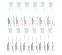 DECORNIJIA 12 piezas Puntas Reemplazo Cucharas Silicona Para Limpiador De Oídos Suaves Seguras Para Adultos Uso Reutilizable Para Limpieza Cera Húmeda Y Seca