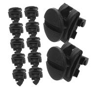 DECORNIJIA 15 Piezas Clips Retenedores para Paragolpes Trasero Sujetadores Plásticos para Paneles de Carrocería Montaje Fácil para Cubiertas de Enganche de Remolque Diseño bajo Perfil Negro