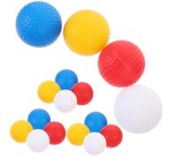 DECORNIJIA 16 Piezas Bolas de Golf de Plástico Huecas y Resistentes Colores para Entrenamiento Infantil y Práctica Portátil
