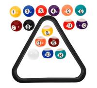 DECORNIJIA 17 Piezas Bolas de Billar Miniatura para Colorida con Triángulo Accesorios para Entrenamiento y Práctica Infantil Casa y Escuela