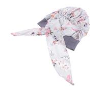 DECORNIJIA 1pieza Gorro De Seda Imitada Para Dormir Gorro Multifuncional Para Cabello y Color Gris Floral