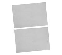 DECORNIJIA 2 Hojas Protector Portátil Adhesivo de Piel de PVC Premium Lámina Flexible y Duradera para Ordenador y Móvil sin Residuos Color Plata Cepillado Pack