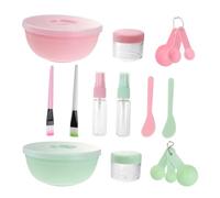 DECORNIJIA 2 juegos Kit para DIY de Faciales Tazón y Varillas de Duradero Práctico y Portátil para Cuidado Piel Casa