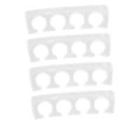 DECORNIJIA 2 pares Separadores de Dedos de Silicona Reutilizables para Pedicura y Manicura Transparentes Espaciadores Cómodos para Cuidado de Uñas Mujeres y Hombres