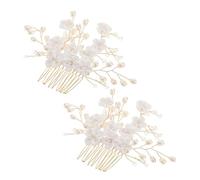 DECORNIJIA 2 Peines Elegantes Para Novias Tocados Decorativos Con Cuentas Falsas Y Tocado Para Damas De Honor Para Ocasiones Especiales Día De La Novia Insertada