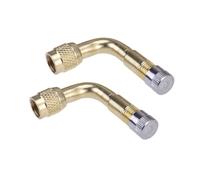 DECORNIJIA 2 piezas Adaptador Extensor Válvula Acodada Grados Latón para Neumáticos de Coche Moto y Camión con Alta Estanquidad y Fácil Instalación Color Aleatorio Color Aleatorio