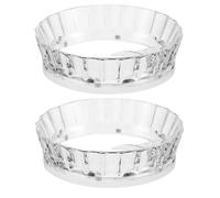 DECORNIJIA 2 Piezas Anillos Dosificadores Magnéticos para Portafiltros Embudo Transparente Anti-desbordamiento Accesorio para Máquina de Espresso Dosificación Precisa Polvo