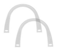 DECORNIJIA 2 piezas Asas Transparentes para Bolsos de Mano U-shaped de Accesorios para Fabricación y Reemplazo de Bolsos DIY Compatibles Ganchillo y Tote Bags