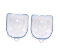 DECORNIJIA 2 piezas Bowl para Remover Esmalte de Uñas Cuencos de Manicura PP Resistente Diseño Práctico para Spa de Uñas Casa y Salón para Soak Off Gel y Quitaesmalte Semipermanente