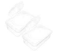 DECORNIJIA 2 piezas Caja Dispensadora Portátil para Toallitas Húmedas con Tapa Transparente Almacenamiento Práctico para Toallitas Resistente y Fácil de Usar de Unidades para Hogar y Viaje