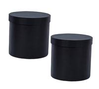DECORNIJIA 2 Piezas Caja Redonda para Flores Preservadas de Unidades Embalaje Cilíndrico de Cartón para Regalos y Arreglos para Bodas y Celebraciones