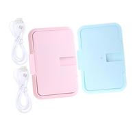DECORNIJIA 2 piezas Calentador de Toallitas Húmedas Portátil para Bebés Unidades con USB Dispensador Grande y Compatible con Coche Calentador de Gasas para Uso Cómodo Cambio de Pañales