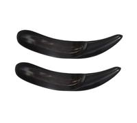 DECORNIJIA 2 Piezas Facial Massage Stick Natural Ox Horn Guasha Tool Portable Self Massage Device For Pressure Points Ergonomic Acupuncture Pen For Neck Back Foot