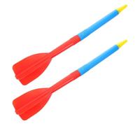 DECORNIJIA 2 Piezas Jabalina de Plástico Blando, Entrenamiento Ligero | Punta Flexible y Manejo Fácil, para Clases de Educación Física y Sesiones sobre Césped