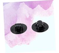 DECORNIJIA 2 Piezas Kit Parche Almohadilla para Kayak de Goma Resistente Soporte Fijo para Barco Hinchable Bote Accesorios Negros